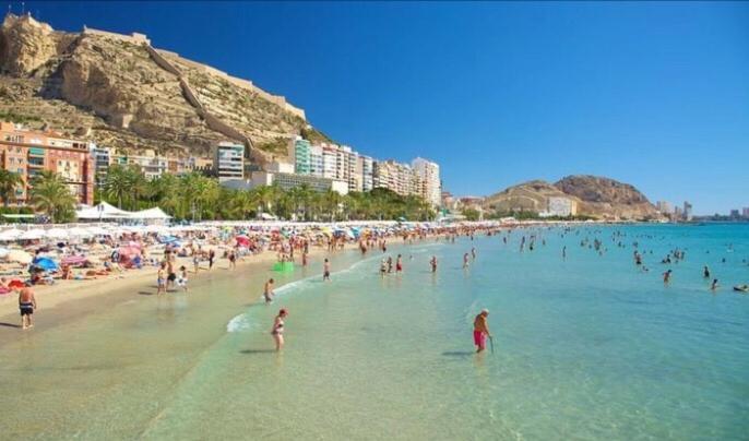 Alicante Centre ,Plage Et Quartier Anime,Wifi ,Climatisation Zewnętrze zdjęcie
